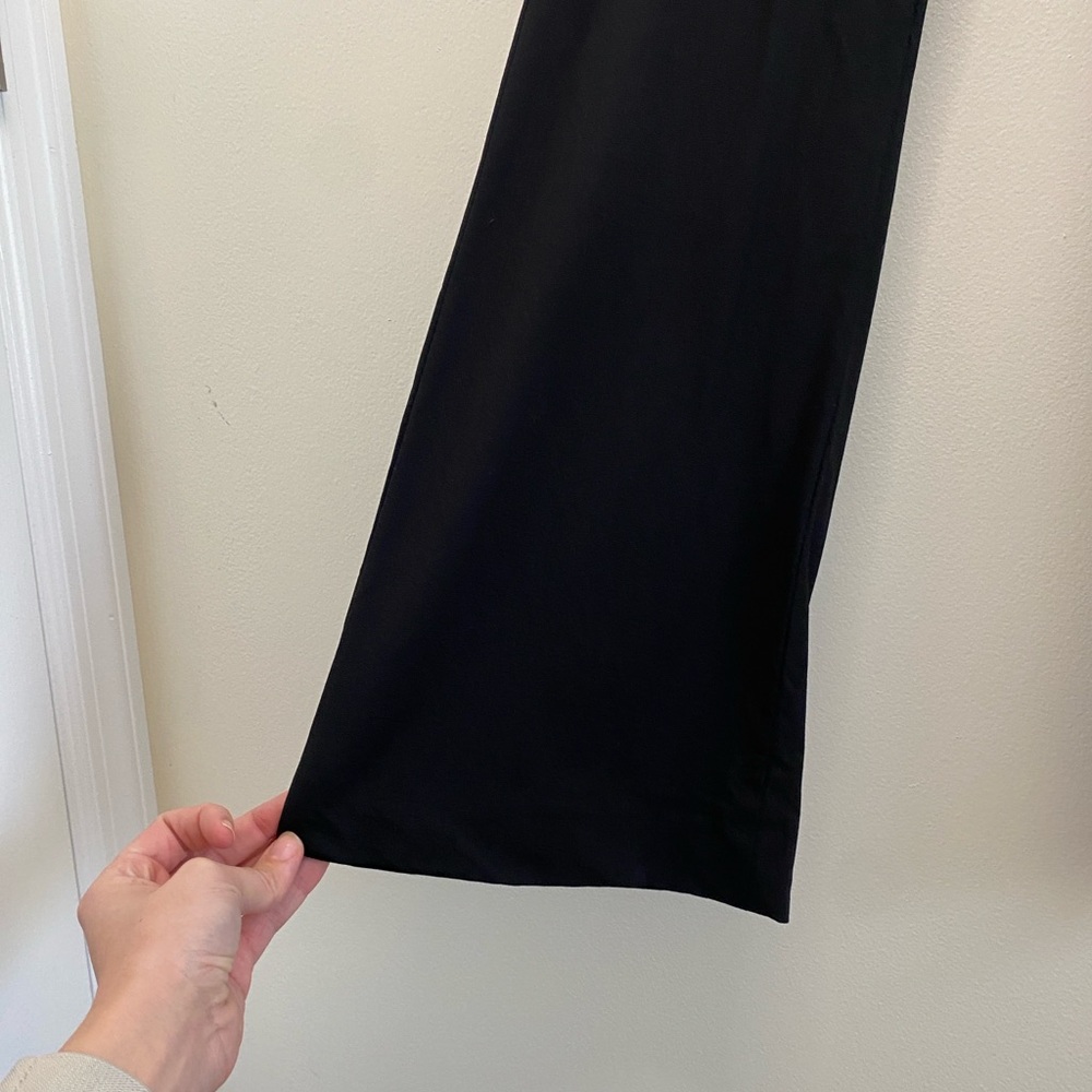 Theory Demitria Wool-Blend Flared Pants Trousers Black Size 4 - Picture 5 of 12